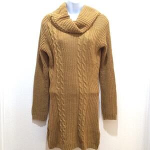 Cable Knit Cowl Neck Sweater Dress L'Atiste by Amy size M